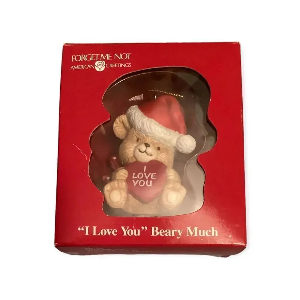 VTG Forget Me Not “I Love You” Beary Much Ornament